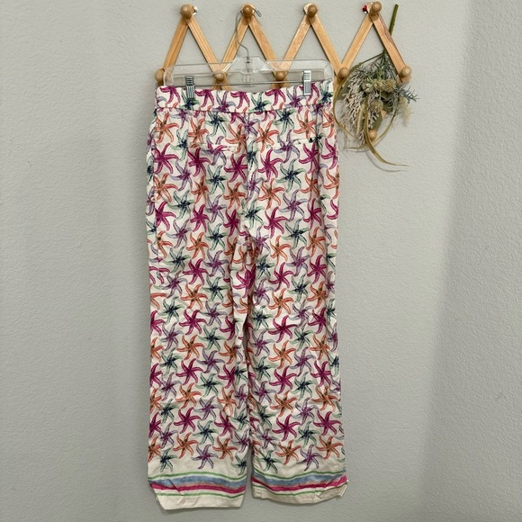 Scotch & Soda Gia Starfish Print Colorful Trouser Pull On Pants Size XL - Picture 5 of 13